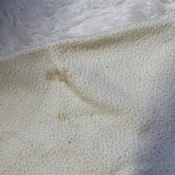 Vtg Trails End Men's Pullover Sweater Long Sleeve 1/4 Zip White M Heavy Fleece - Picture 5 of 7